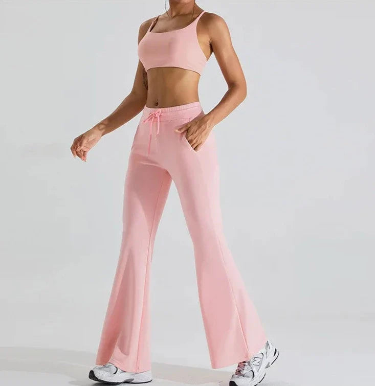 Larreta Drawstring Flare Pants