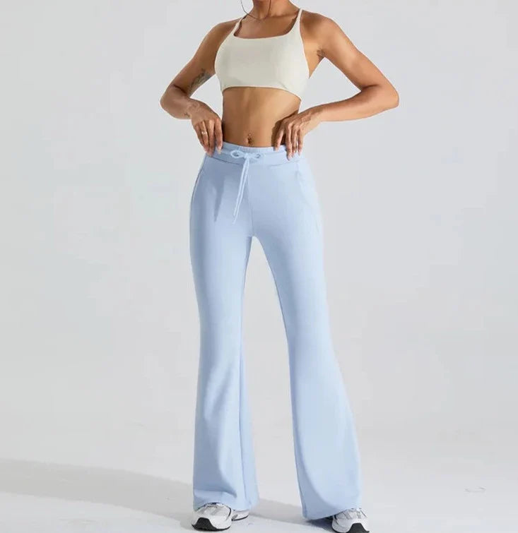 Larreta Drawstring Flare Pants