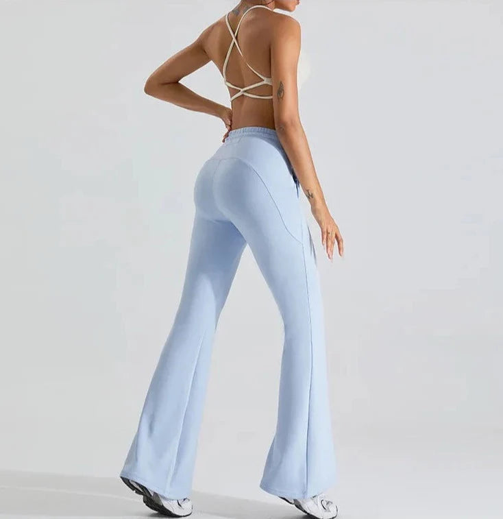 Larreta Drawstring Flare Pants